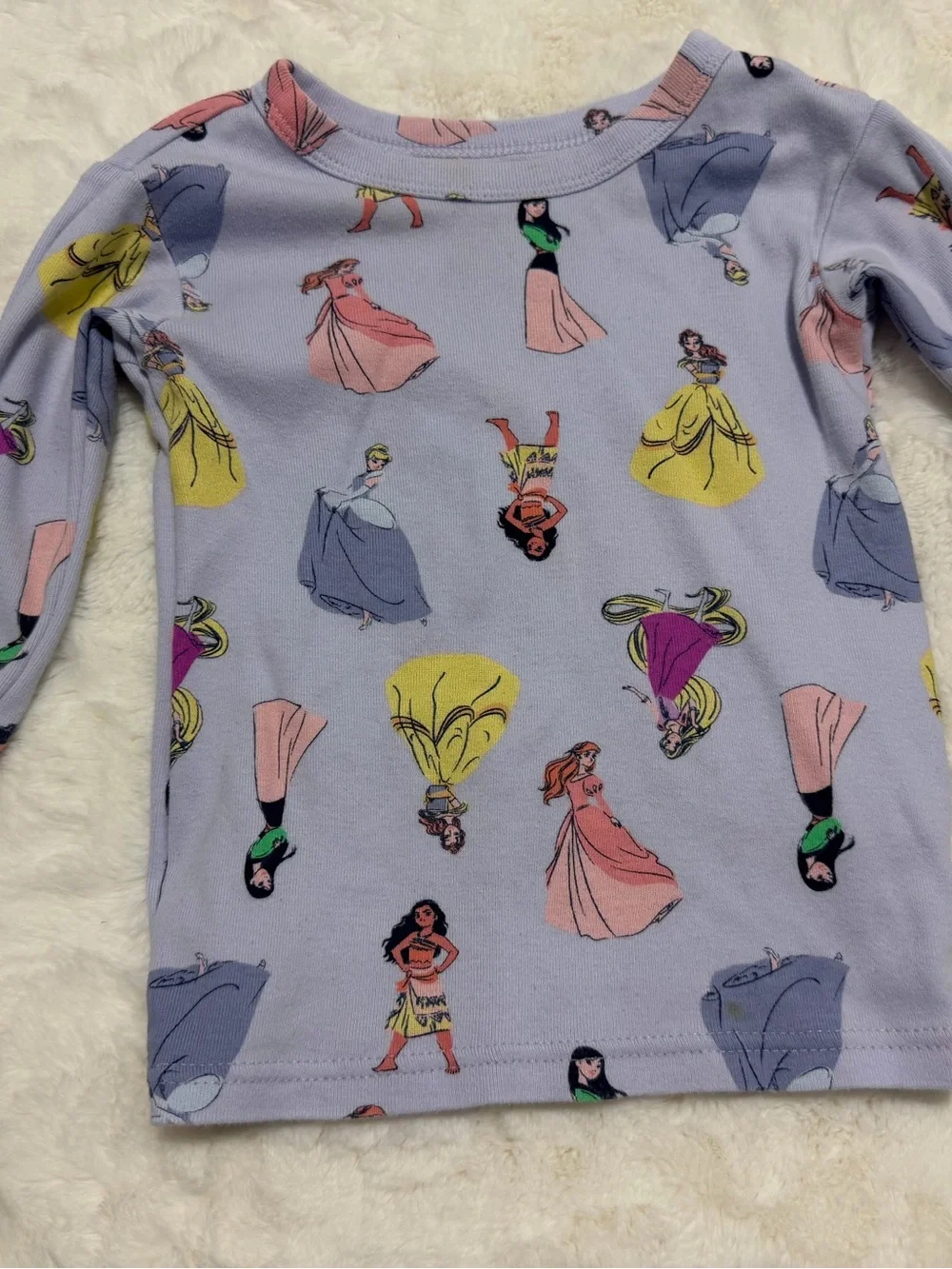 3 set bundle: Gap 3T Girls Pajama Set Long Sleeve Princess, Hearts, Bunny Print